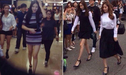Idol nữ Kpop gây sốc với đôi chân gầy như 'sắp gãy'