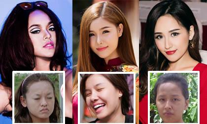 Mỹ nhân Việt trông 'thảm hại' thế nào khi chưa kẻ lông mày?