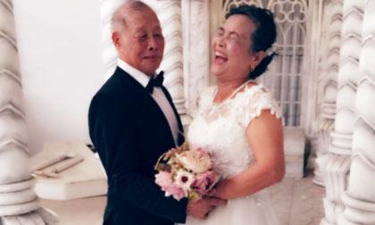 Bộ ảnh cưới 'xì tin' của cụ ông cụ bà 70, 80 tuổi gây bão mạng
