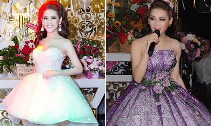 Lâm Chi Khanh thay váy liên tục trong tiệc sinh nhật hoành tráng