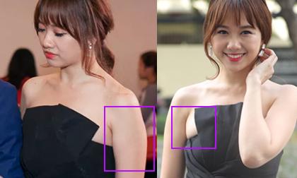 Hari Won mặc váy quây chật 'bức tử' vòng 1, lộ bắp tay to