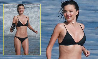 Loạt ảnh hậu trường nóng bỏng của Miranda Kerr khi chụp hình bikini