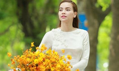 Không hàng hiệu, Hà Hồ vẫn đẹp nao lòng trong sắc trắng tinh khôi của áo dài