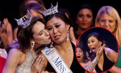 Khoảnh khắc đăng quang 'xấu khó tả' của tân Hoa hậu Michigan 2016