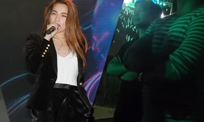 Đại gia Chu Đăng Khoa lặng lẽ đứng một góc cổ vũ Hồ Ngọc Hà