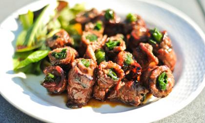 Thịt bò cuộn hành - nhìn là ứa nước miếng