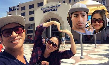 Vợ chồng Ngọc Lan nhí nhảnh khi đi hưởng tuần trăng mật ở Mỹ