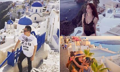 Ai cũng một lần ao ước đến đảo Santorini xinh đẹp như các sao Việt này