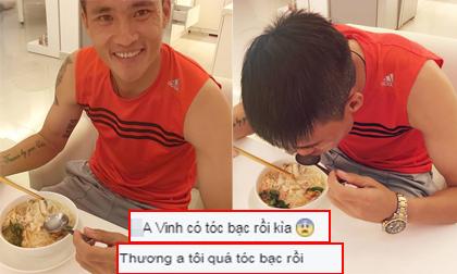 Fans lo lắng khi Công Vinh mới 30 tuổi mà đầu đã đầy tóc bạc 