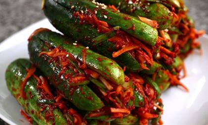 Làm kim chi dưa chuột cay cay ngon cơm ngày mát trời