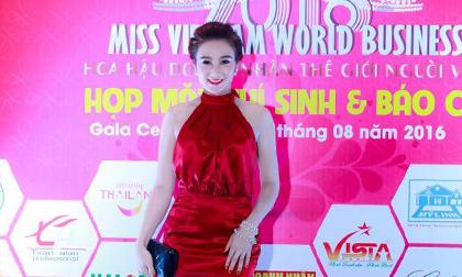 Cherry Đào nổi bật trong buổi họp báo Hoa hậu Doanh nhân thế giới người Việt