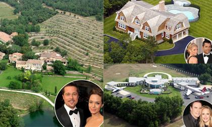 Biệt thự xa hoa của các cặp đôi đình đám Hollywood