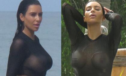 Choáng với thời trang mặc như không của Kim Kardashian