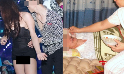 Hành động trái ngược của con đẻ và con nuôi khi cha phải nằm liệt giường khiến ai cũng trầm trồ