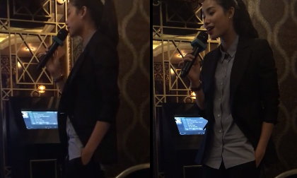 'Hoa hậu quốc dân' Phạm Hương khoe giọng hát ngọt ngào