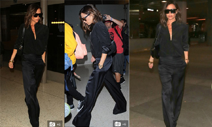 Victoria Beckham như 'thảm họa thời trang' vì chiếc quần rộng thùng thình