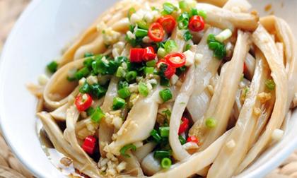 Cách làm nấm trộn chua ngọt hao cơm ngày mát trời 