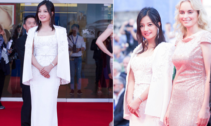Sau nhiều lần 'mất điểm', Triệu Vy xinh đẹp tại bế mạc LHP Venice