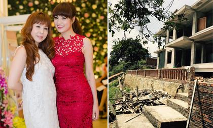 Hoàng Thùy Linh khoe biệt thự của gia đình đang xây