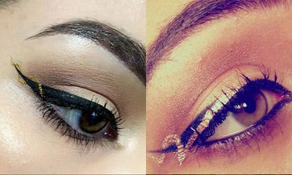 Làm điệu ngày cuối tuần với eyeliner ruy băng