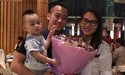 Ngọc Thạch đón sinh nhật bên chồng đại gia và con trai