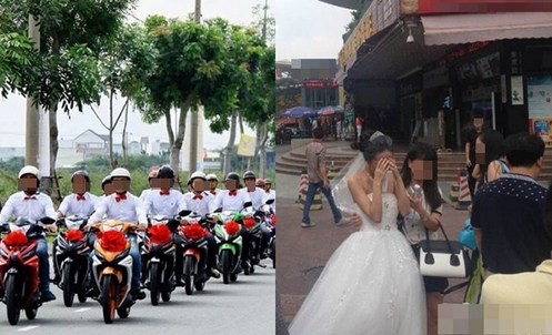 Đoàn rước dâu vừa đến, cả đám cưới bỏ chạy tán loạn khi thấy chú rể cởi phăng quần lôi “thứ đó” bên trong ra 