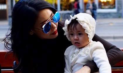 Hoa hậu Hà Kiều Anh và con gái đẹp mơ màng giữa mùa thu Canada