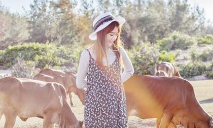 Hari Won đẹp trong veo và dịu dàng giữa đồng cỏ