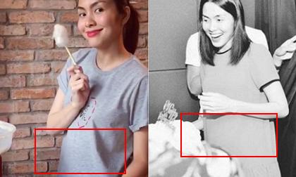 Nhìn những ảnh này, khó tránh khỏi nghi ngờ Tăng Thanh Hà mang thai lần hai