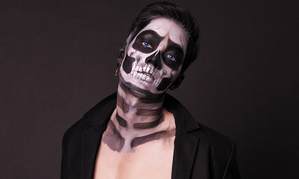 Minh Giang biến hóa thành 'Skull Face Boy'