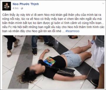 Sau khi làm Aeon Mall thất thủ, Noo Phước Thịnh áy náy vì làm fan ngất xỉu