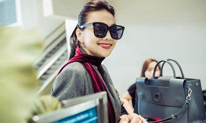 Thanh Hằng sang chảnh tại sân bay với túi xách và đồng hồ 400 triệu