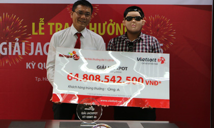 Chủ nhân giải xổ số 65 tỷ bất ngờ xuất hiện