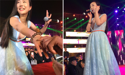 Can Lộ Lộ xuống sắc mà vẫn thích khoe ngực chảy xệ tại sự kiện