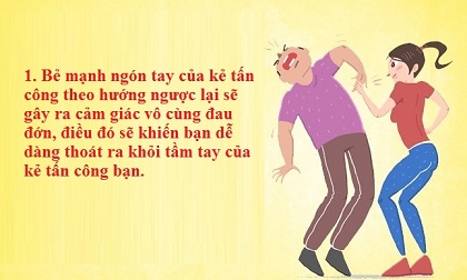 7 kỹ năng tự vệ dành cho bạn gái khi bị tấn công để tự cứu mình