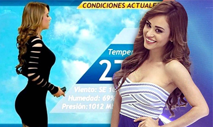 Đường cong hoàn hảo của MC thời tiết sexy nhất thế giới