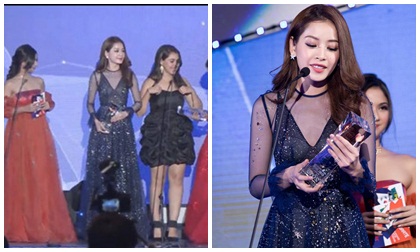 Chi Pu xuất sắc đoạt giải 'Gương mặt phim mạng' tại WebTV Asia Awards 2016