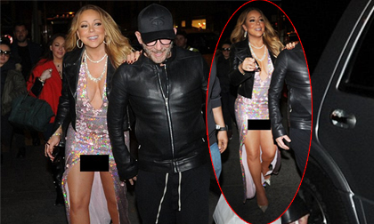 Diện váy xẻ, Mariah Carey khiến fans 'nhốn nháo' và đỏ mặt