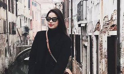 Phạm Hương sành điệu trên đường phố Italia