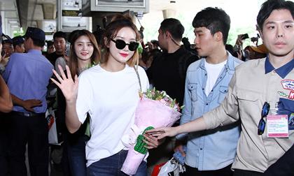 Nhóm EXID gây chú ý với làn da 'đẹp không tì vết' tại sân bay Tân Sơn Nhất