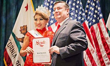 Hoa hậu Kim Shaner tất bật với lịch làm việc 2017