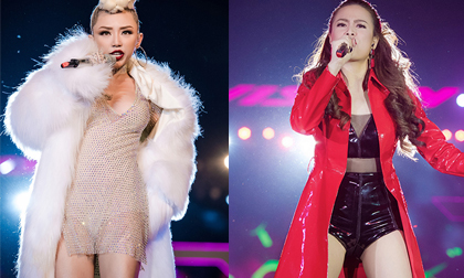 Tóc Tiên, Hoàng Thùy Linh gợi cảm nhảy tưng bừng giữa Hà Nội lạnh buốt