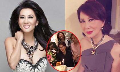 Mẹ MC Kỳ Duyên đẹp rạng rỡ trong tiệc sinh nhật lần thứ 75 của mình