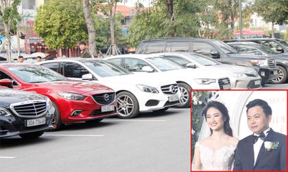 Dàn xế khủng khiến nhiều người 'choáng váng' trong đám cưới Hoa hậu Thu Ngân