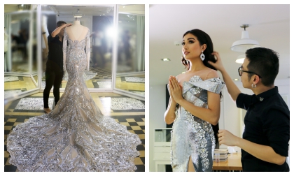 Tiết lộ những hình ảnh đầu tiên về trang phục dạ hội của Lệ Hằng tại Miss Universe 2016