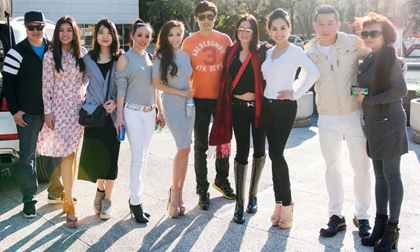 Nam vương, Hoa hậu, Á hậu của Minh Chánh làm từ thiện tại Santa Ana