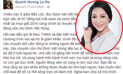 MC Quỳnh Hương cảm động trước hành trình ước mơ tuổi 50+