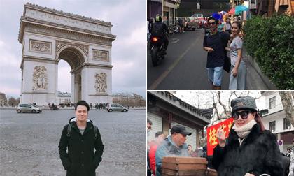 Những chuyến xuất ngoại đầu năm 2017 của sao Việt 