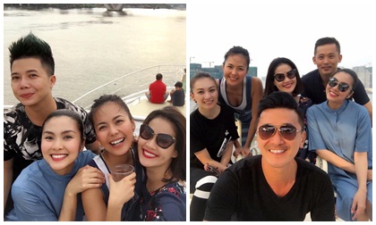 Gần ngày sinh nở, Hà Tăng vẫn tụ tập vui vẻ cùng bạn bè