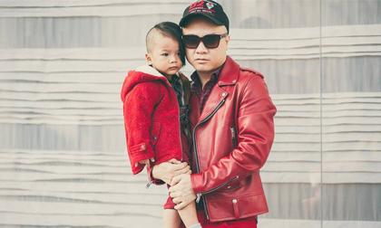 Con trai Đỗ Mạnh Cường sành điệu dạo phố cùng bố